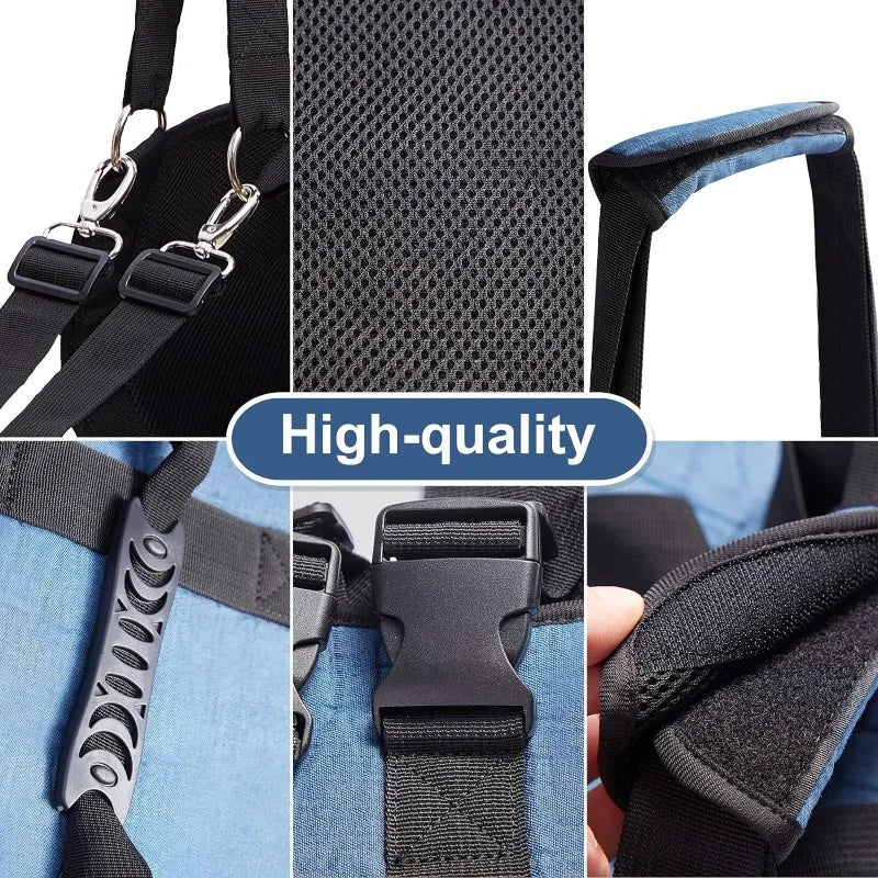 Dog Carry Sling, Emergency Backpack Pet Legs Support & Rehabilitation Dog Lift Harness for Nail Trimming, Dog Carrier