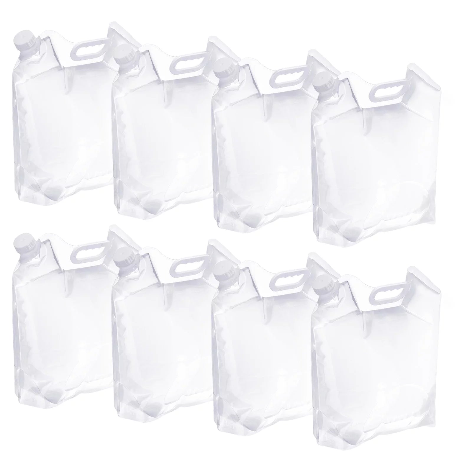 10L Collapsible Water Container Bag Folding Water Container Emergency Water Storage, 8 Pack