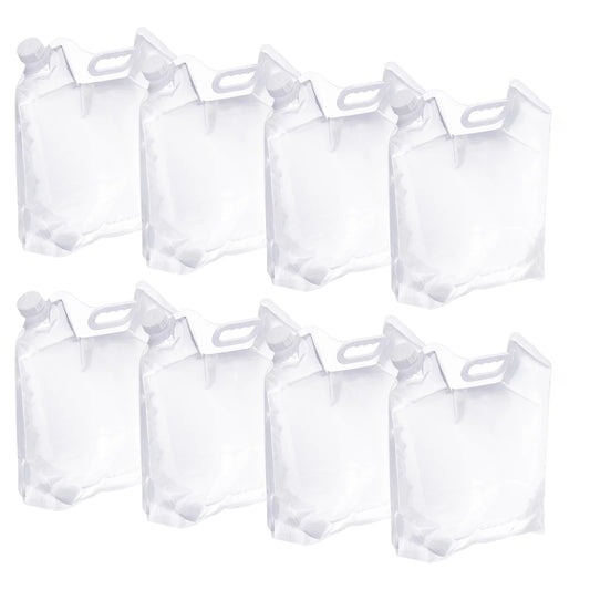 10L Collapsible Water Container Bag Folding Water Container Emergency Water Storage, 8 Pack