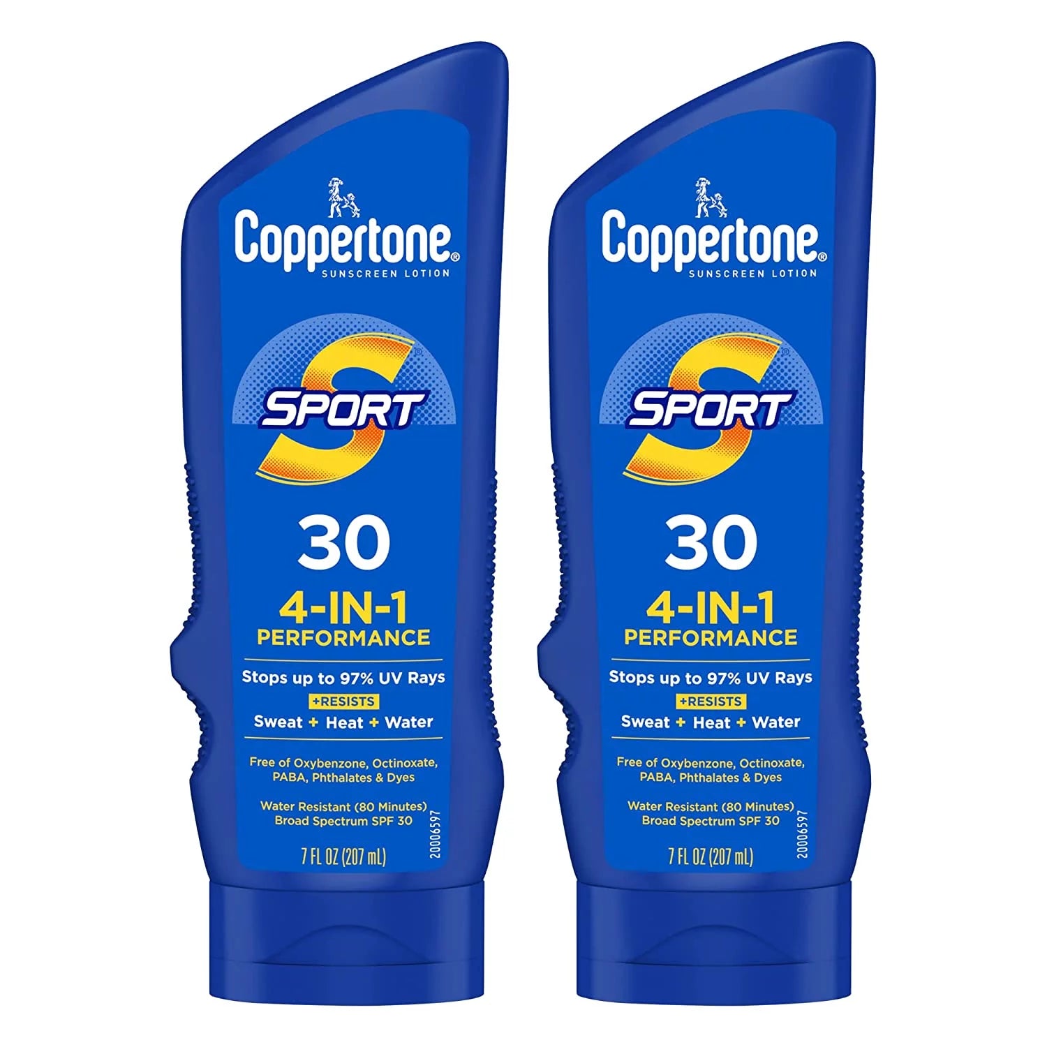 SPORT Sunscreen SPF 30, Water Resistant Sunscreen Lotion, Broad Spectrum SPF 30 Sunscreen, Bulk Sunscreen Pack, 7 Fl Oz Bottle, Pack of 2