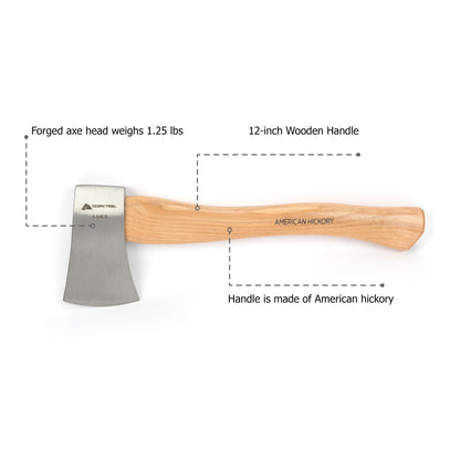 1.25Lbs Wooden Handle Hatchet, Axe, Model 5039